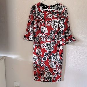Red black and white Shelby and Palmer dress size 12